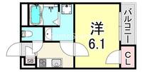 兵庫県尼崎市元浜町4丁目(アパート)の賃貸物件の間取り