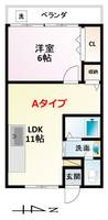兵庫県神戸市灘区一王山町(マンション)の賃貸物件の間取り