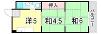 兵庫県尼崎市武庫元町1丁目(アパート)の賃貸物件の間取り