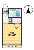 兵庫県神戸市中央区筒井町3丁目(マンション)の賃貸物件の間取り