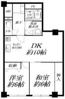 兵庫県尼崎市久々知2丁目(マンション)の賃貸物件の間取り