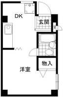 兵庫県神戸市中央区楠町3丁目(マンション)の賃貸物件の間取り