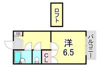 兵庫県西宮市上之町(アパート)の賃貸物件の間取り