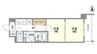 兵庫県西宮市六湛寺町(マンション)の賃貸物件の間取り