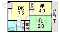 兵庫県神戸市長田区明泉寺町2丁目(マンション)の賃貸物件の間取り
