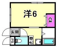 兵庫県神戸市中央区旗塚通1丁目(マンション)の賃貸物件の間取り