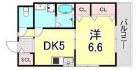 兵庫県尼崎市武庫川町4丁目(アパート)の賃貸物件の間取り