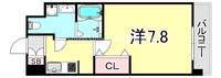 兵庫県尼崎市長洲本通1丁目(マンション)の賃貸物件の間取り