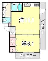 グリーンフォレスト武庫之荘12の間取り