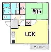 兵庫県西宮市大屋町(アパート)の賃貸物件の間取り