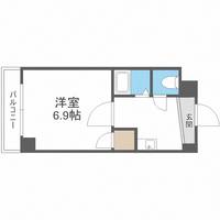 大阪府大阪市西区南堀江3丁目(マンション)の賃貸物件の間取り