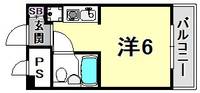 兵庫県神戸市中央区御幸通3丁目(マンション)の賃貸物件の間取り