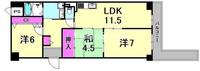 兵庫県尼崎市東園田町6丁目(マンション)の賃貸物件の間取り