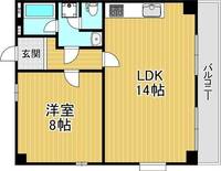 兵庫県神戸市長田区松野通1丁目(マンション)の賃貸物件の間取り