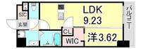 兵庫県西宮市芦原町(マンション)の賃貸物件の間取り