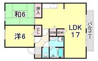 兵庫県芦屋市大東町(アパート)の賃貸物件の間取り
