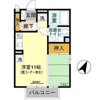 兵庫県神戸市東灘区御影郡家1丁目(アパート)の賃貸物件の間取り
