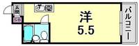 兵庫県神戸市灘区岩屋中町2丁目(マンション)の賃貸物件の間取り
