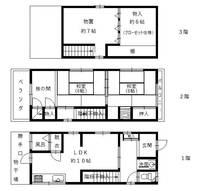 兵庫県神戸市灘区岩屋北町1丁目(一戸建)の賃貸物件の間取り