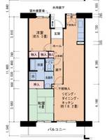兵庫県西宮市津門大箇町(マンション)の賃貸物件の間取り