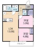 兵庫県神戸市灘区箕岡通4丁目(アパート)の賃貸物件の間取り