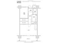 兵庫県神戸市兵庫区西出町1丁目(マンション)の賃貸物件の間取り