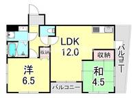 兵庫県神戸市兵庫区湊川町8丁目(マンション)の賃貸物件の間取り