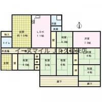 福岡県久留米市津福今町(一戸建)の賃貸物件の間取り