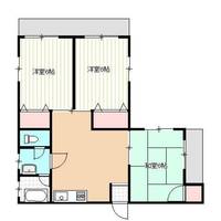 プランドール六ツ門Ⅱ401号の間取り