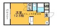プランドゥ合川Ⅱ310号の間取り