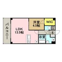 福岡県福岡市博多区築港本町(マンション)の賃貸物件の間取り