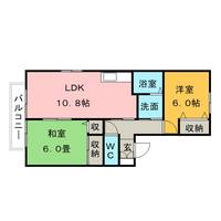 グリーンパーク大善寺Ⅱの間取り