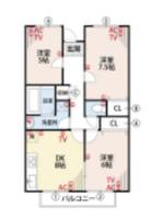 ステーションタウン大善寺Ⅱの間取り