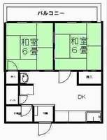 ドリームハイツ出島202号の間取り