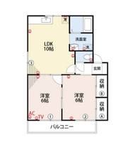 ロイヤルハイツ?棟の間取り