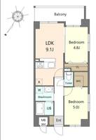 Alivis諸岡の間取り