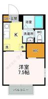 パラシオンⅡ0101の間取り