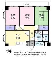 グランデール緑園0201の間取り