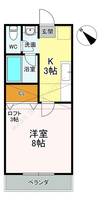 南仙台ハイツ J棟0203の間取り