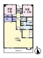 メゾン朝比奈0502の間取り