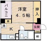 ビッグガーデン京町0401の間取り