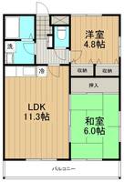 シュド鵠沼0201の間取り