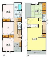 東京都練馬区田柄3丁目(一戸建)の賃貸物件1の間取り