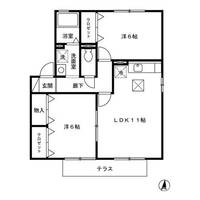 福岡県直方市大字植木(アパート)の賃貸物件の間取り