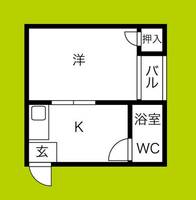 千代崎ハイツの間取り