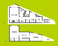 大阪府大阪市東住吉区西今川1丁目(一戸建)の賃貸物件の間取り