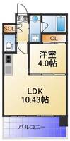 プレジオ都島北通の間取り