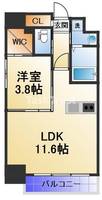 アバンティうめきたの間取り