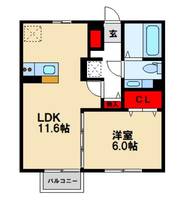 ジュネス鳥栖の間取り