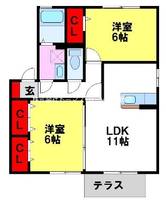 ドエル池の内の間取り